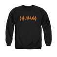 thumbnail image 1 of Def Leppard Horizontal Logo Adult Crewneck Sweatshirt Black, 1 of 2