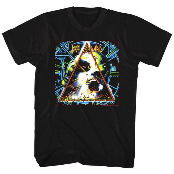 Def Leppard Hysteria Album Men's T Shirt (Black)