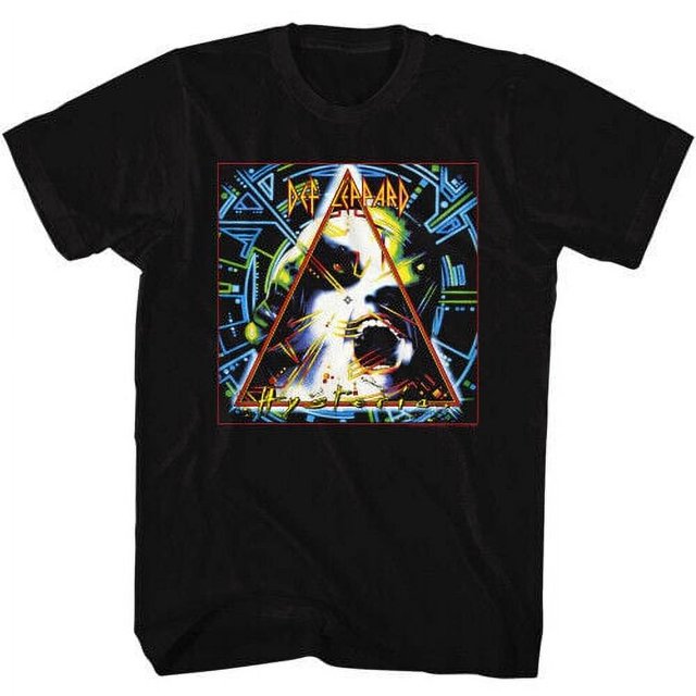 Def Leppard Hysteria Boxed Black Adult TShirt