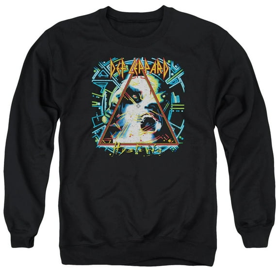 Def Leppard Hysteria Adult Crewneck Sweatshirt Black