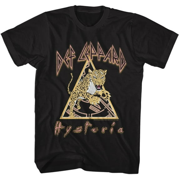 Def Leppard Hysteria Lep Black Adult T-Shirt