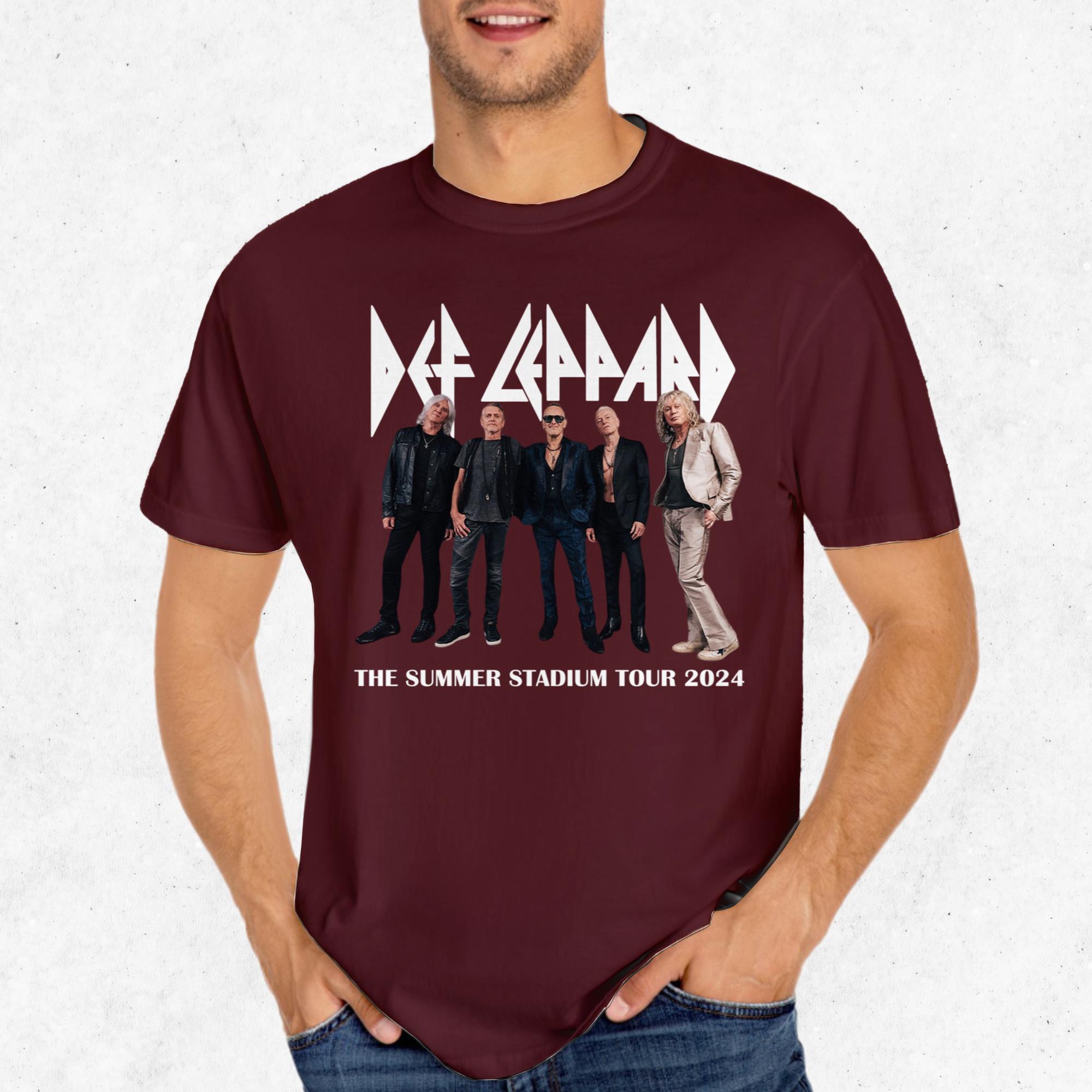 Def Leppard & Journey Summer Tour 2024 Tee Rock Legends Unisex All