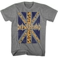 thumbnail image 1 of Def Leppard Leopard Flag Graphite Heather Adult T-Shirt, 1 of 2
