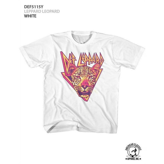 Def Leppard Leppard Leopard White Youth T-Shirt