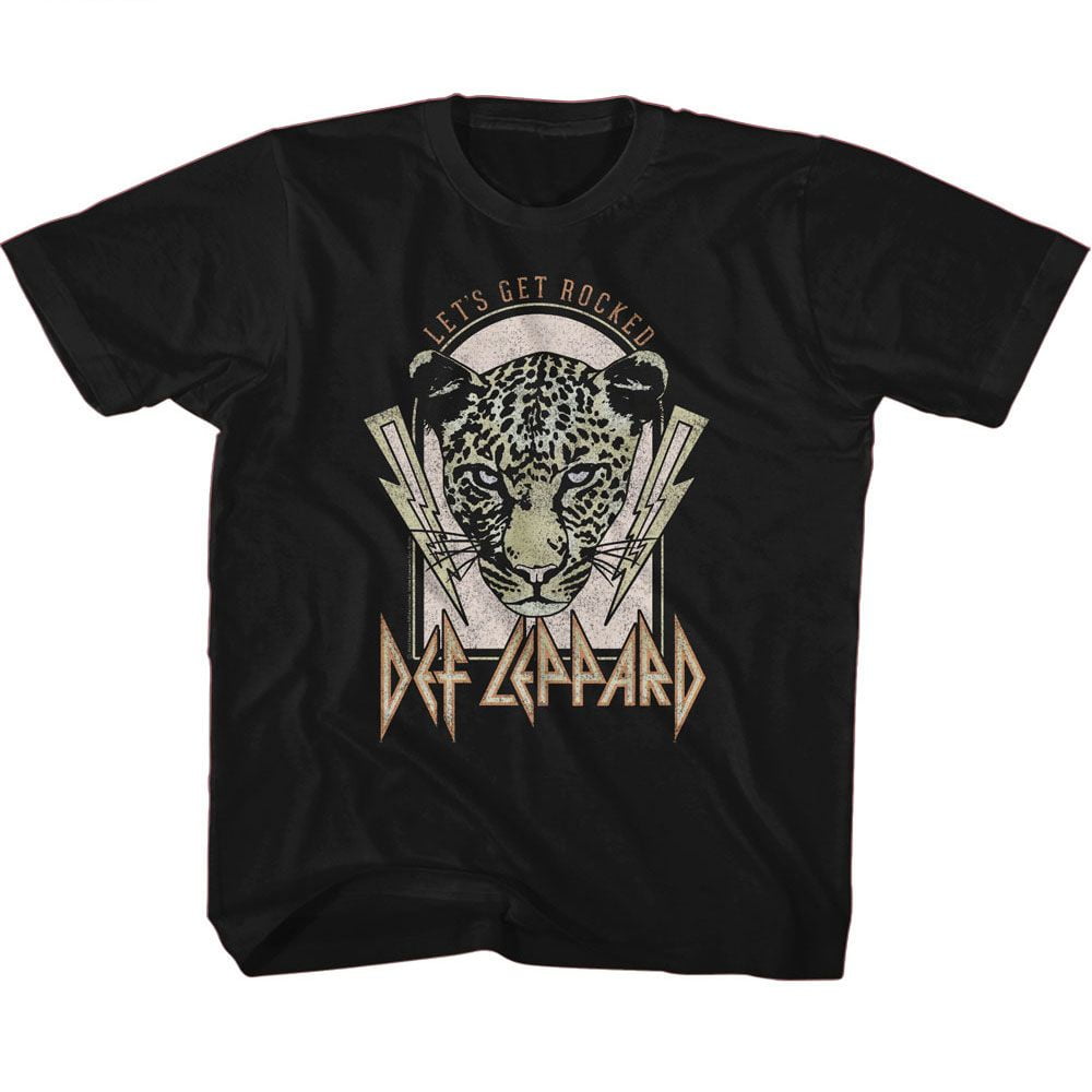 Def Leppard Lightning Bolts Lets Get Rocked Black Toddler S/S Tshirt 3T ...