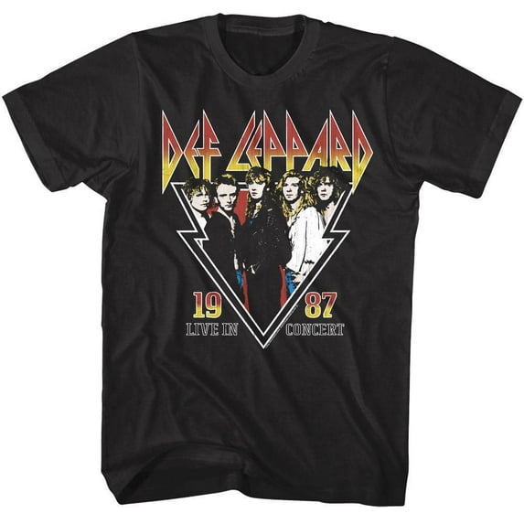 Def Leppard Live in Concert 1987 Men's T Shirt