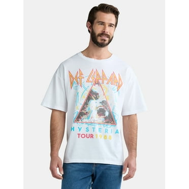 Def Leppard Men's & Big Men's Oversized Graphic Band Tee, Sizes XS-3XL