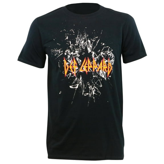 Def Leppard Men's Shatter Logo T-Shirt Black M