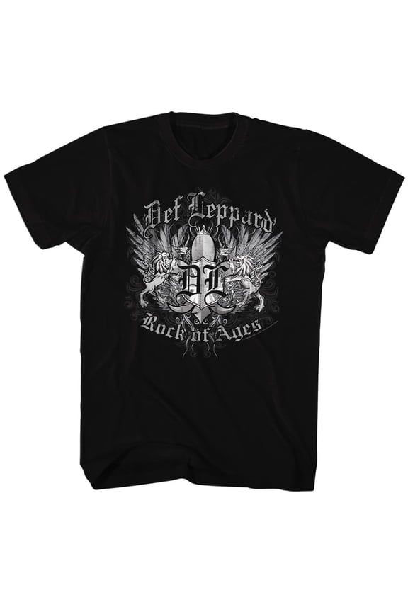 Def Leppard Music Rockofages Adult Short Sleeve T Shirt