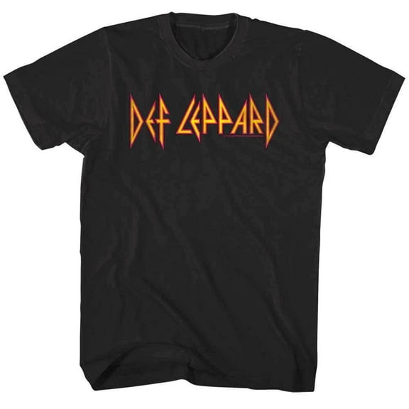 Def Leppard Rock Logo Men's T Shirt (Black)