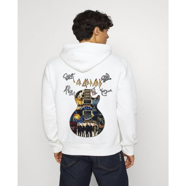 Def Leppard Siagntures Guitar Hoodie, Def Leppard Band Shirt, Def
