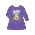 thumbnail image 1 of Def Leppard Toddler Girls Print Drop Waist Dress with Long Sleeves, Sizes 12M-5T, 1 of 10