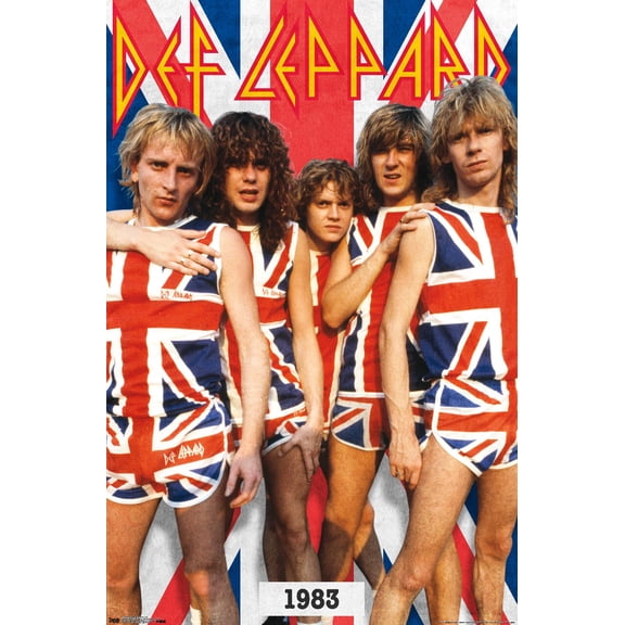 Def Leppard - Union Jack Wall Poster, 22.375" x 34"