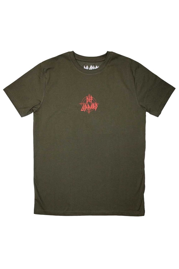 Def Leppard Unisex T-Shirt: Mini Target Logo (Small)