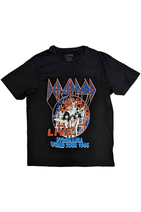 Def Leppard Unisex T-Shirt: Pyro World Tour
