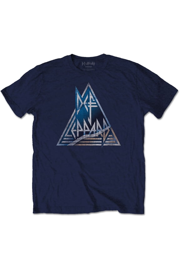Def Leppard Unisex T-Shirt Triangle Logo (Medium)