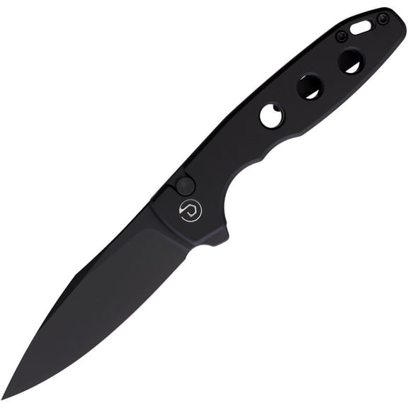 Defcon Ghost Button Lock Black Folding Knife