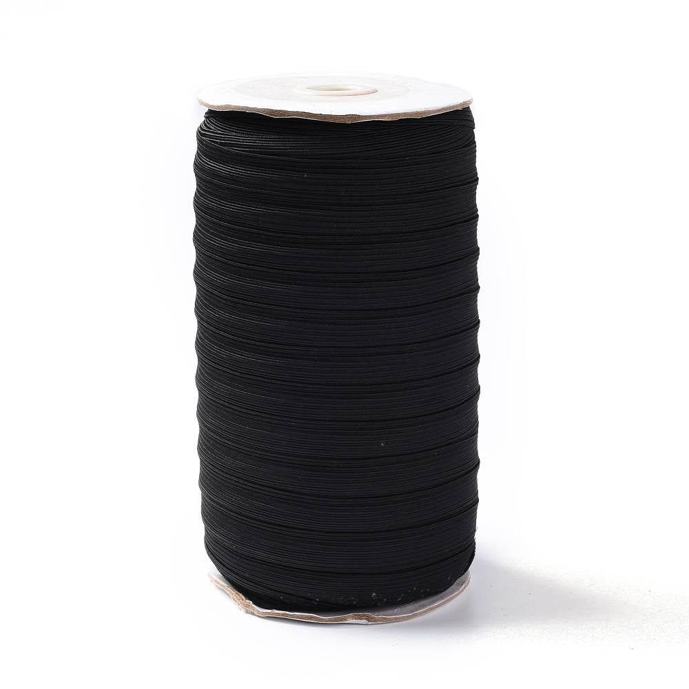 (Defective Closeout Sale: Spool was Yellowing) Flat Elastic Rope Cord ...