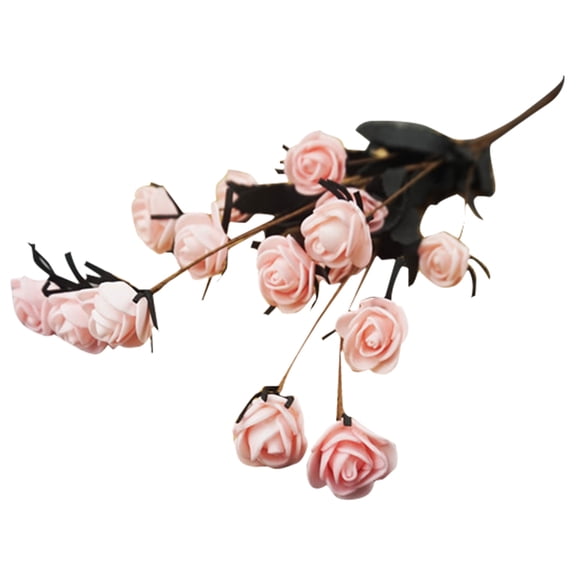 wrea 15 Stems Artificial Fake Full Blooming Rose Flower flower Fake rose bouquet Bouquet Home Office Decoration Country Style