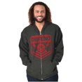 thumbnail image 1 of Defend Freedom Skull Crossbones 2A Zip Up Hoodie Men's Women's Brisco Brands S, 1 of 6