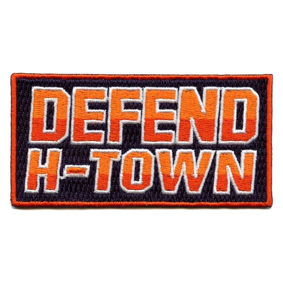 Defend H-Town Houston Baseball Team Parody Iron On Patch