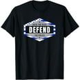 thumbnail image 1 of Defend The Police - Thin Blue Line Flag - Pro Police Support T-Shirt, 1 of 4