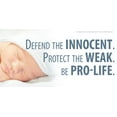 thumbnail image 1 of Defend the Innocent Pro-Life Vinyl Sign, 1 of 1