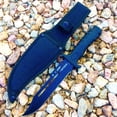 thumbnail image 1 of Defender 10.5" Black Hunting Knife Survival Rubber Handle with Sheath, 1 of 3