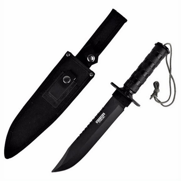 Defender 14' Heavy Duty Carbon Steel Survival Knive with Sheath