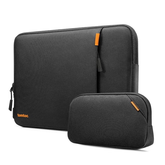 tomtoc 360 Protective Laptop Sleeve Set for 14-inch MacBook Pro M5 Pro/Max (2026) A3426 A3427 A3434 M4/M3/M2/M1 A3112 A3401 A3185, Water-Resistant Lapop Case Bag with Accessory Pouch for Dell XPS 14