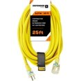Defender Cable 12/3 Gauge, 25 ft SJTW Contractor Grade Extension Cord, with Lighted end,UL/ETL