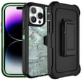 thumbnail image 1 of Defender Case For Apple iPhone 15 Pro Case Shock Proof Rubber Case with Holster Heavy Duty Green/Tree, 1 of 4