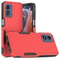 thumbnail image 1 of Defender Case for Motorola Moto G Play 4G 2024 6.5'' Heavy Duty 1 in 1 Design Rugged Full Body Dustproof Shockproof Bumper Non-Slip Protective Cover,Red,For Moto G Play 4G 2024, 1 of 10
