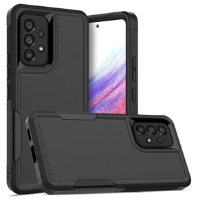 Defender Case for Samsung Galaxy A53 6.5'' Heavy Duty 1 in 1 Design Rugged Full Body Dustproof Shockproof Bumper Non-Slip Protective Cover,Black,For Galaxy A53(5G)