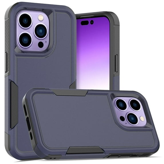 Defender Case for iPhone 14 Pro 6.1'' - Heavy Duty 1 in 1 Design Rugged Full Body Dustproof Shockproof Bumper Non-Slip Protective Cover,Blue,For iPhone 14 Pro