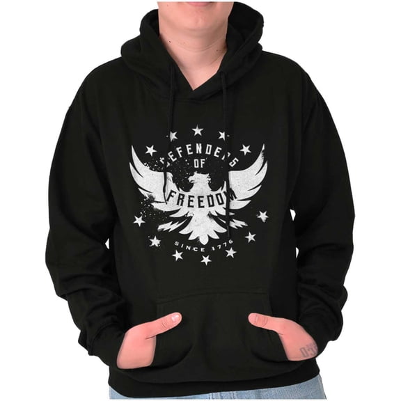Defender Freedom Patriotic Eagle Hoodie Sweatshirt Women Men Brisco Brands M