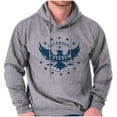 thumbnail image 1 of Defender Freedom Patriotic Eagle Hoodie Sweatshirt Women Men Brisco Brands S, 1 of 6