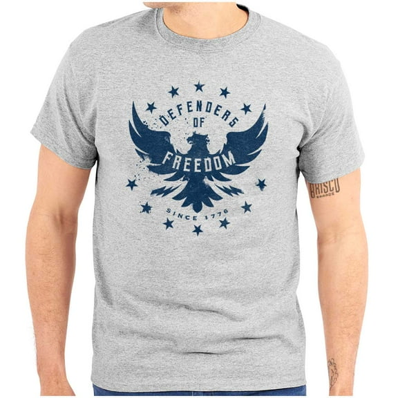 Defender Freedom Patriotic Eagle Men's Graphic T Shirt Tees Brisco Brands L