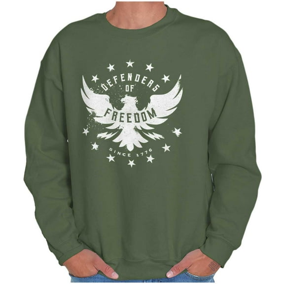Defender Freedom Patriotic Eagle Sweatshirt for Men or Women Brisco Brands S