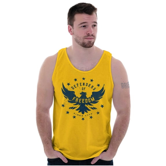 Defender Freedom Patriotic Eagle Tank Top T Shirts Men Women Brisco Brands L