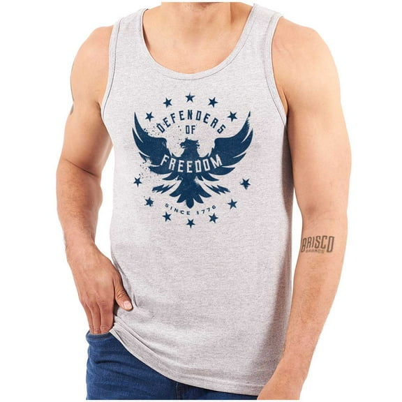 Defender Freedom Patriotic Eagle Tank Top T Shirts Men Women Brisco Brands S