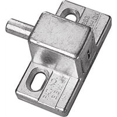 Defender Security U 9870 Push-In Sliding Door Keyed Lock, Aluminum Finish