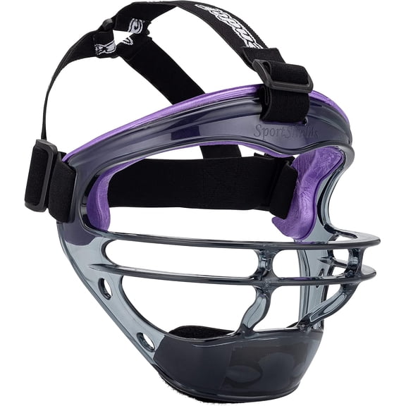 Defender Sports | Softball Baseball Fielder's Mask - Ultimate Protection and Enhanced Visibility | Fits Most Ages | Young, Purple