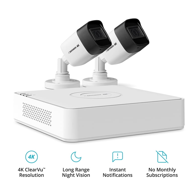 Defender Ultra HD 4K (8MP) 1TB Outdoor Wired Security Camera