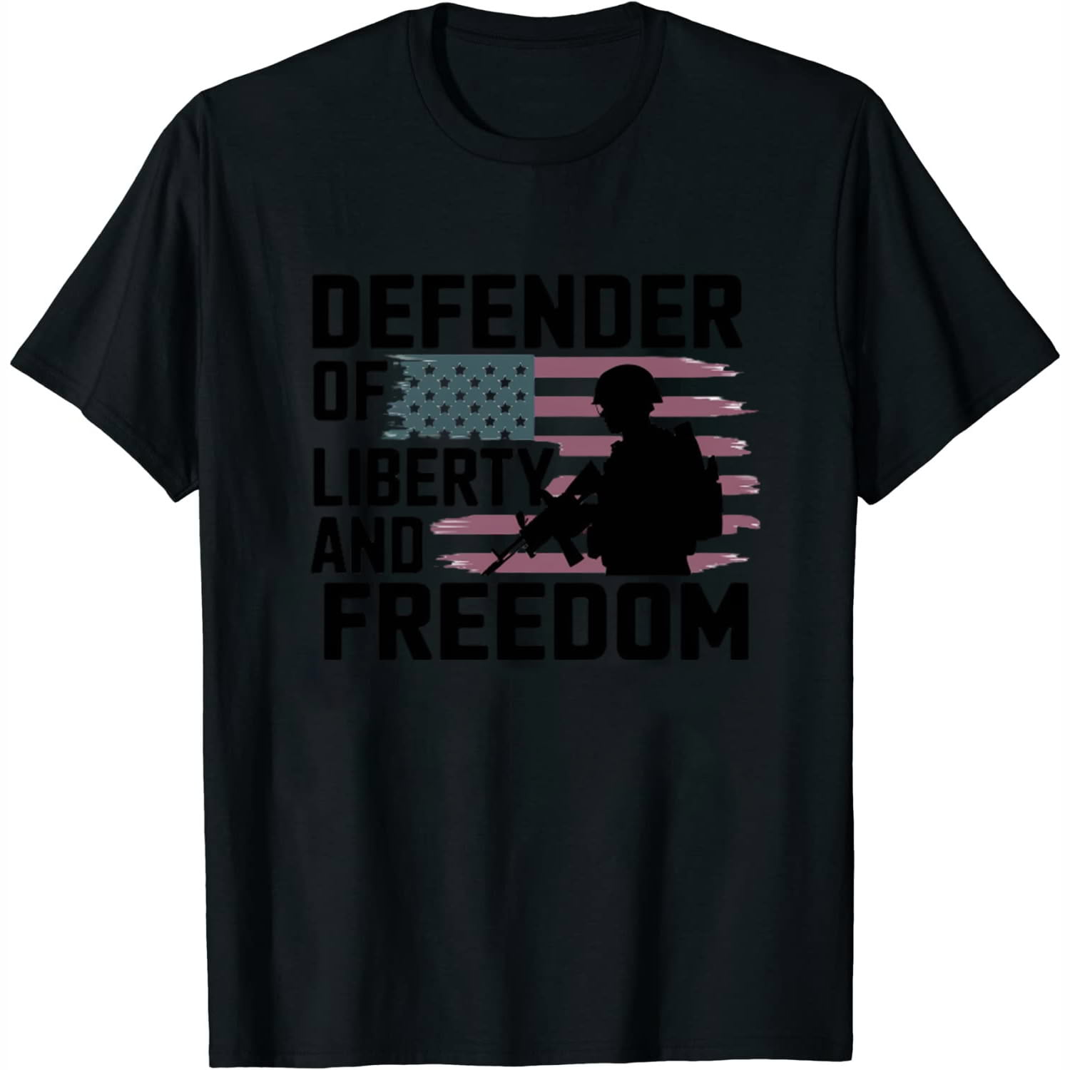 Defender of Liberty and Freedom Hiking 10000 Steps TShirt