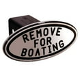 thumbnail image 1 of DefenderWorx 25213 Remove for Boating - Black - Oval - 2 Inch Billet Hitch Cover, 1 of 1