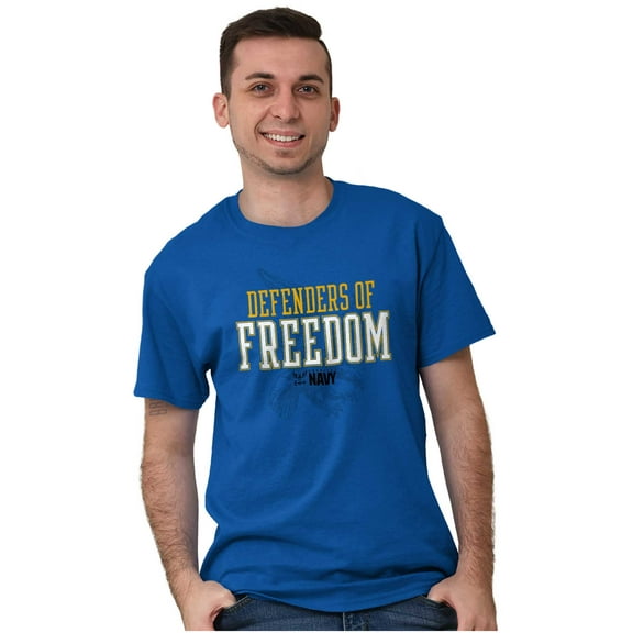 Defenders of Freedom US Navy Military Men's Graphic T Shirt Tees Brisco Brands 3X