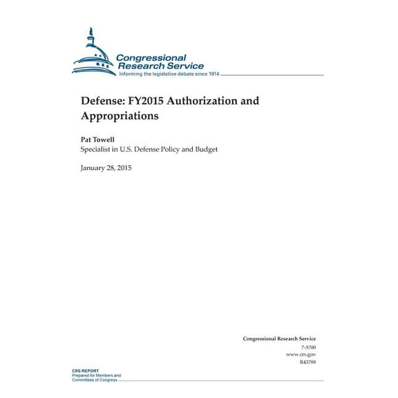 Defense : Fy2015 Authorization and Appropriations