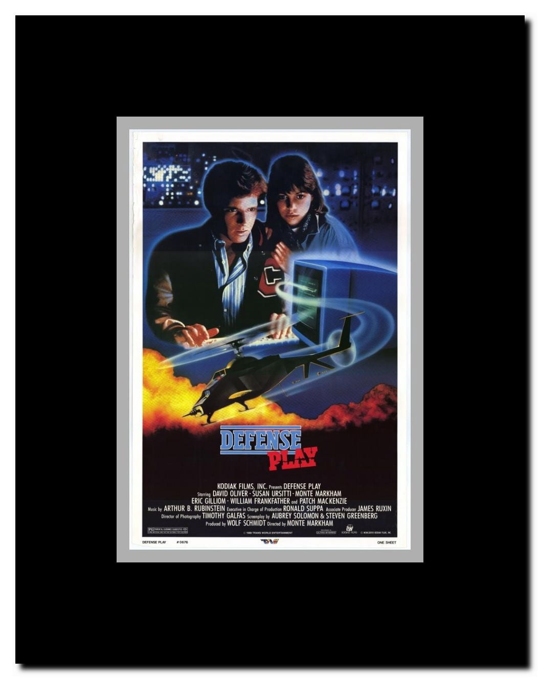 Defense Play Framed Movie Poster
