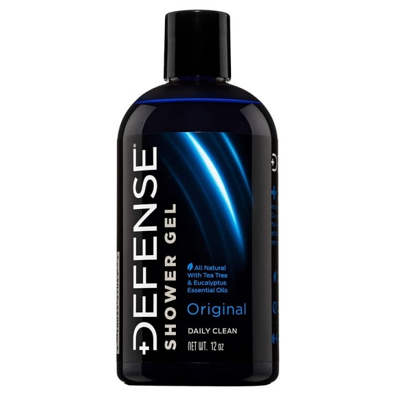 Defense Soap Tea Tree Body Wash | All Natural Organic Shower Soap for Athletes | Odor Control & Skin Fungal Protection for Sports, Post Workout & Recovery - 12 oz